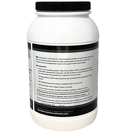 Beverly International 857254000214 Ump Protein Powder, Vanilla. Unique Whey-Casein Ratio Builds Lean Muscle. Easy To Digest. No Bloat. (32.8 Oz) 2Lb .8 Oz thumb #1