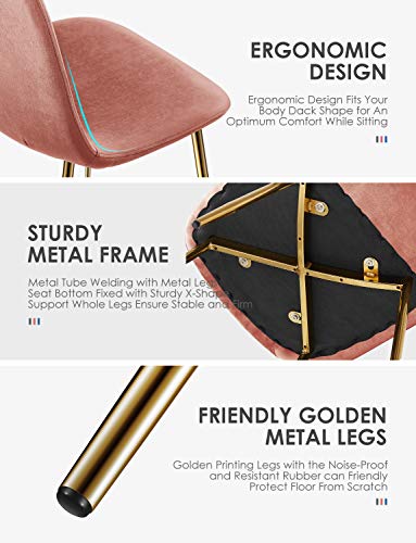 image for Kealive Dining Chair for Kitchen Dining Room Set of 4 Mid Century Mode