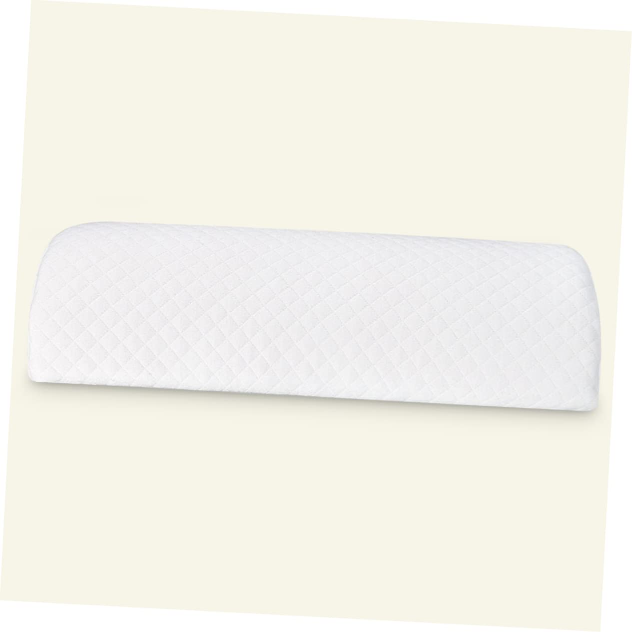 Homoyoyo Cojín Piernas Semicírculo Viscoelástico 40x18 Cm Espuma De Memoria Soporte Ergonómico para Aliviar Dolor Piernas y Mejorar Circulación Uso Hogareño White