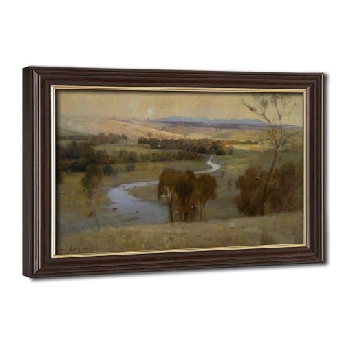 Affiches Arthur Streeton toile Premium WCYB Still Glides in Stream déco mur