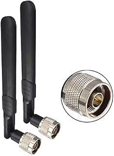 Kaunosta 8dBi Dual Band MIMO N-Type Male Aerial WiFi Antenna for TP-Link Wireless Router Mini PCI Express PCIE Network Card (2 Pack)