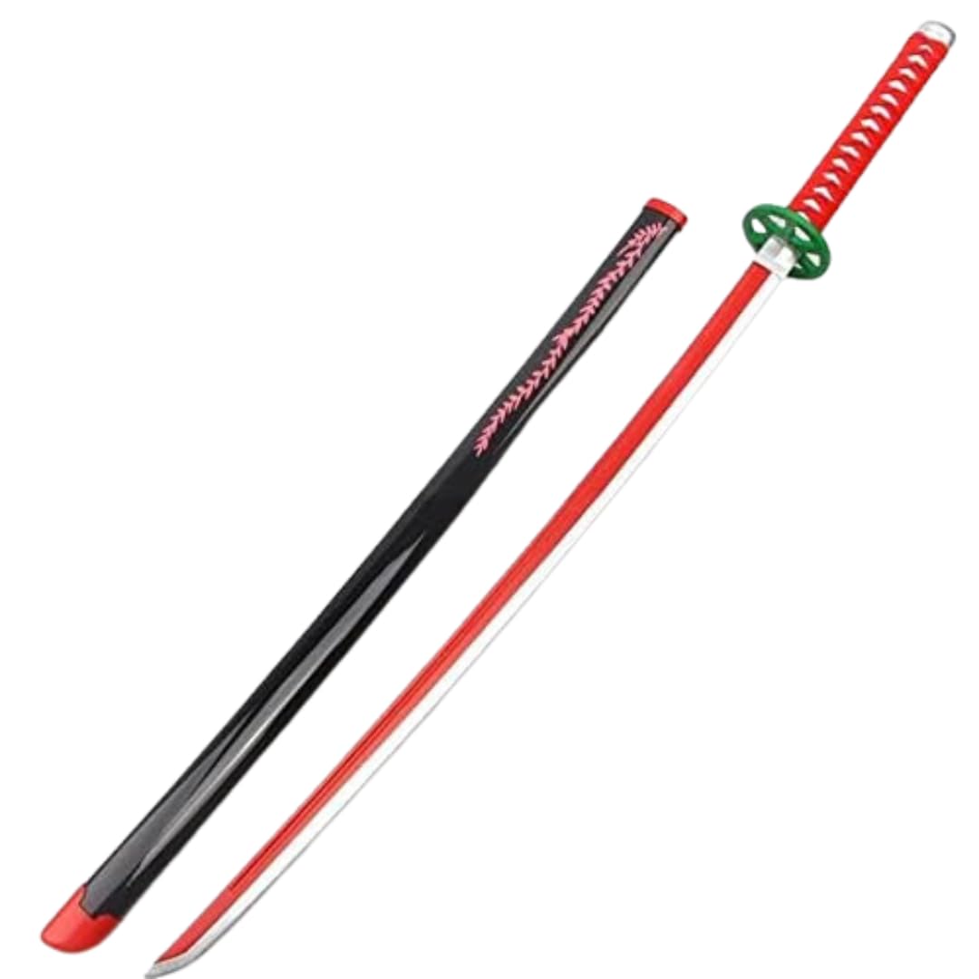 Kawaii Kart | Demon Slayer Cosplay Wooden Sword Nezuko Kamados Nichirin Life Size Replica Wooden Katana - 104 cm | Perfect for Anime Gift, Anime Cosplay, Anime Merchandise Collectibles (B0CJYFX641) Amazon Price History, Amazon Price Tracker