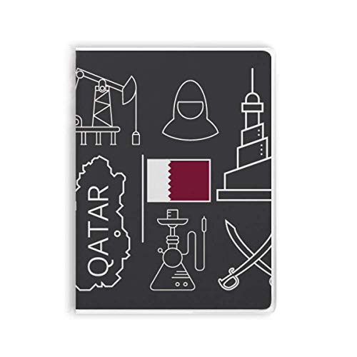 Carnet de notes Qatar premium à couverture souple et pages satinées