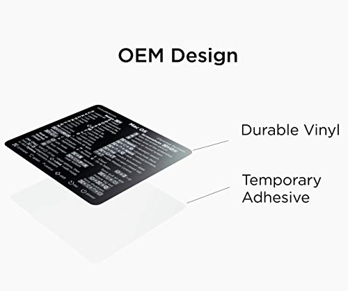 SYNERLOGIC Mac OS (Big Sur/Catalina/Mojave) Keyboard Shortcuts, Clear Vinyl Sticker, Long-Lasting No-Residue Adhesive, Size 3”x 2.5”, Compatible with Any MacBook Air Pro with Intel CPU - Thumbnail 5