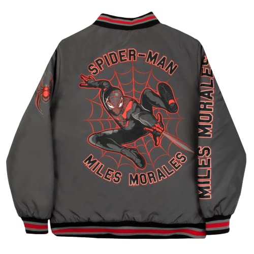 Image of Marvel Superheroes Boy's Bomber Jacket - Spider-Man, Miles Morales, Black Panther, Ghost-Spider, Venom Bomber Jacket for Kids