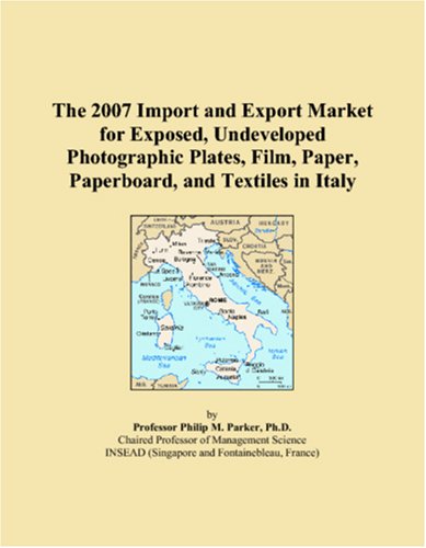 Papier photographique non développé et plaques exposées marché Italie 2007
