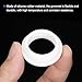 MECCANIXITY 4Pcs Snap Rubber Grommet Hole Plug Mount Dia 30mm ID 25mm H 10mm Narrow Groove Width 2.5mm Seal Anti-Scratch for Electrical Box Cable Pipe White