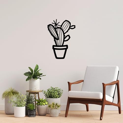 Ornement mural métal noir 49 x 70 cm cadre moderne sans perçage complexe