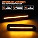 FetonAuto Amber LED Front Side Marker Lights for Jeep Cherokee XJ Chassis 1997 1998 1999 2000 2001, Smoked Lens Bumper Corner Parking Signal Lamps Retro Accessories Replace OEM CH2551118
