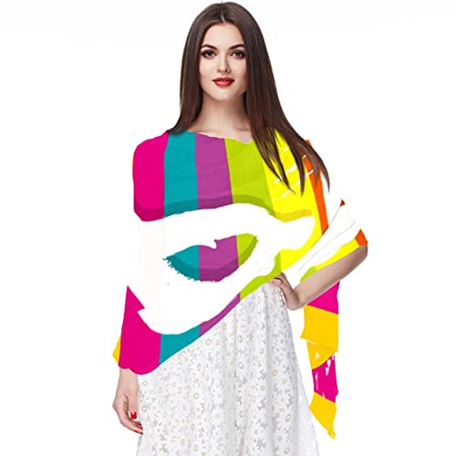 Châles et écharpes à rayures noires et blanches multicolores pour sublimer vos tenues de mi-saison