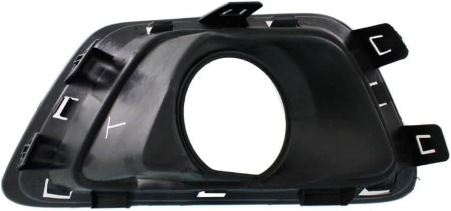 KarParts360 For Chevy Colorado 2015-2020 Fog Light Trim Driver and Passenger Side | Pair | Front | Textured Black | Replacement For GM1038176, GM1039176 | 22891700, 22891701