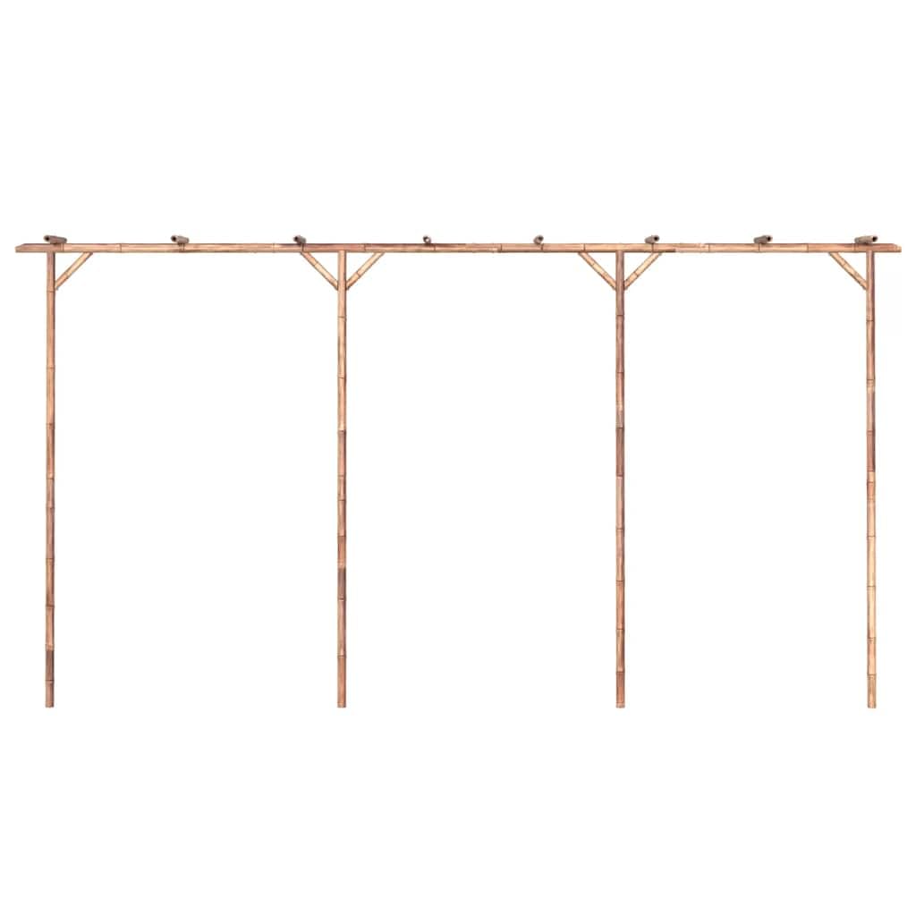 vidaXL Pergola Bambou 385x40x205 cm, tonnelle de Jardin, Support de Plantes, jardinière de pergola de Jardin, tonnelle de Patio, pergola de Jardin