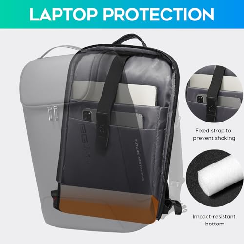 Image of BANGE Anti-Theft Backpack with USB Charging Port 17.3 Inch Business Laptop Backpack