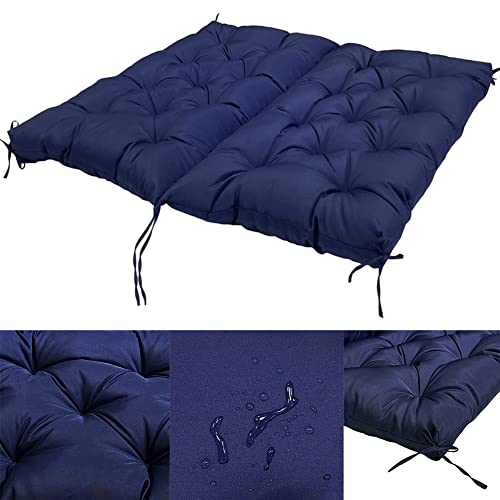 GPPSUNGD Swing Replacement Cushions with Backrest Outdoor Waterproof Overstuffed Bench Cushion 2-3 Seater for Garden Patio Furniture (Dark Gray, 47 X 39 Inch) by GPPSUNGD - Used condition - Image 5