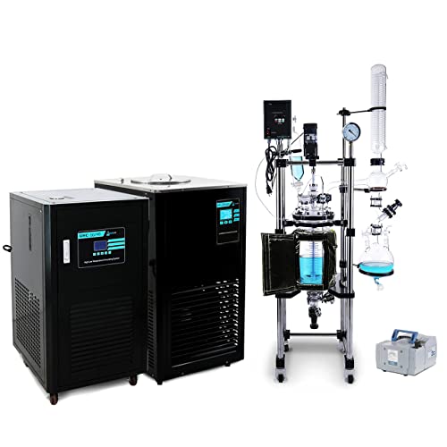 USA Lab 10L Single Jacketed Glass Reactor Turnkey System (ETL Certification to UL and CSA Standards for Reactor) - USAlab