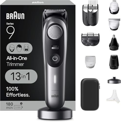 Braun Series 9 All-in-One Multi Grooming Kit for Men, 13-in-1 Bea...