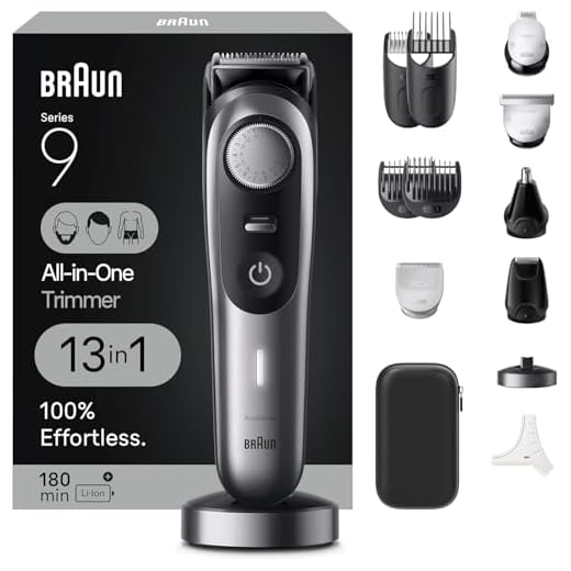 Braun Series 9 All-in-One Multi Grooming Kit for Men, 13-in-1 Beard Trimmer, Body Groomer, Hair Clipper and Manscaping for Face & Body, 9440
