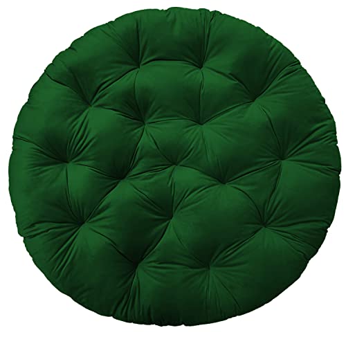 SuperKissen24. Almofadas para cadeira pendente - almofada redonda - almofada para cadeira pendente - almofada para cadeira balanço - almofada branca - verde