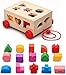 FANPING Baustein Spielzeug, Multifunktions Intelligenz Box aus Holz Stacking Zug Baustein Spielzeug for Kinder Würfel Aktivität Spielzeug-Form Matching frühe pädagogische Holz Cube Lernspielzeug