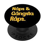 Napping Lover Fan de musique de rap et de sieste PopSockets PopGrip Interchangeable