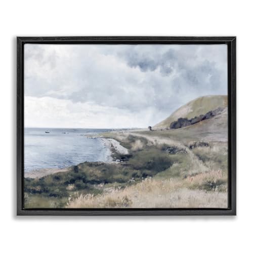 Seaside Cliffs Ocean Scenery, 16 x 20 Inch Canvas in Floater Frame