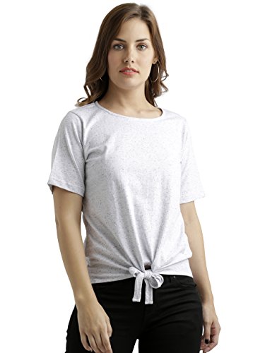 Image of Miss Chase Women's Grey Knotted Top