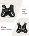 ZELUS Weighted Vest, 6lb/8lb/12lb/16lb/20lb/25lb/30lb Weight Vest with Reflective Stripe for Workout, Strength Training, Running, Fitness, Muscle Building, Weight Loss, Weightlifting, Black(6 lb)