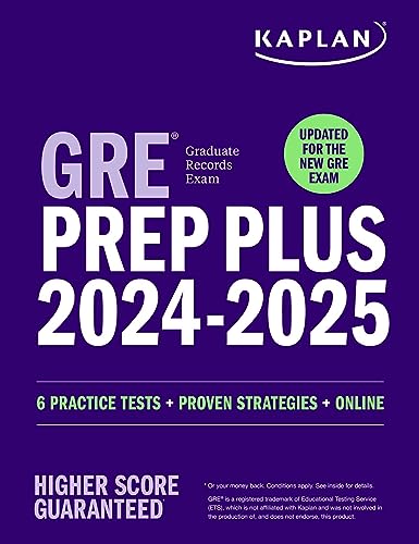 Kaplan GRE Prep Plus 2024-2025: Updated for the New GRE