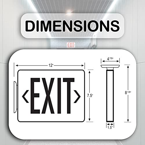 Ciata Red Led Emergency Exit Lights With Battery Backup - Emergency Fire Exit Sign, Light Up Exit Sign, Lighted Exit Sign, Exit Signs For Business, Neon Exit Sign, Exit Sign Battery Powered #TOP7