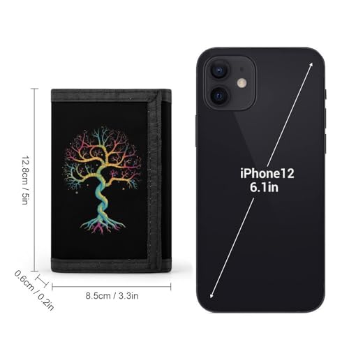 Tree of Life Tri-fold Wallet Slim Money Clip Credit Card Holder Wallets for Men Gift2