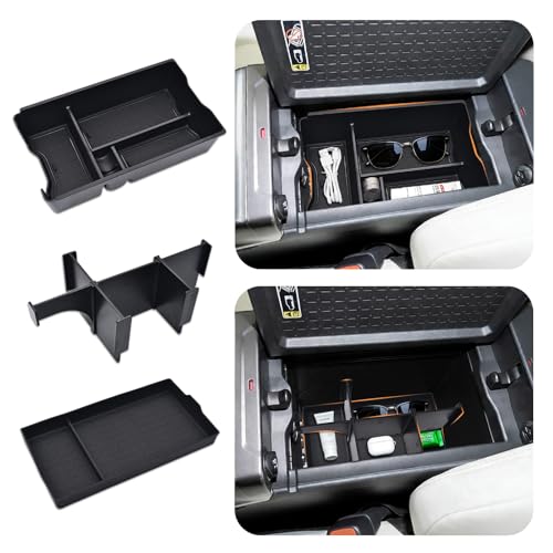 GZSH 3PCS Center Console Organizer for Toyota RAV4 2026+ Accessories (LE/SE/XLE/Woodland/XSE) Center Console Organizer Center Console Pad and Removable Center Console Divider for Toyota RAV4 2026+