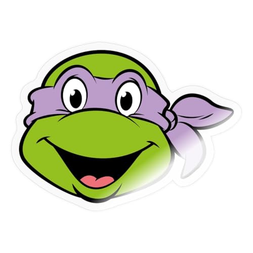 Spreadshirt Teenage Mutant Ninja Turtles Donatello Costume Sticker, 10 x 10 cm, Transparent Glossy