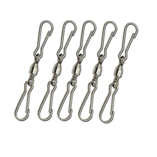 Preisvergleich Produktbild SUPVOX Windspiele S Haken Hängehaken Kleiderhaken Edelstahl Schwenkbar für Küchen Blumentöpfe Pflanzen Vogel Feeder 5 Stück
