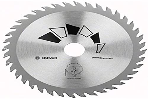 Bosch 1x Hoja de Sierra Circular Standard (para Madera, Ø 130 x 2.2/1.5 x 20/16 mm, 40 Dientes, ATB, con 1x Anillo de Reducción 16 mm, Accesorios Sierras Circulares)