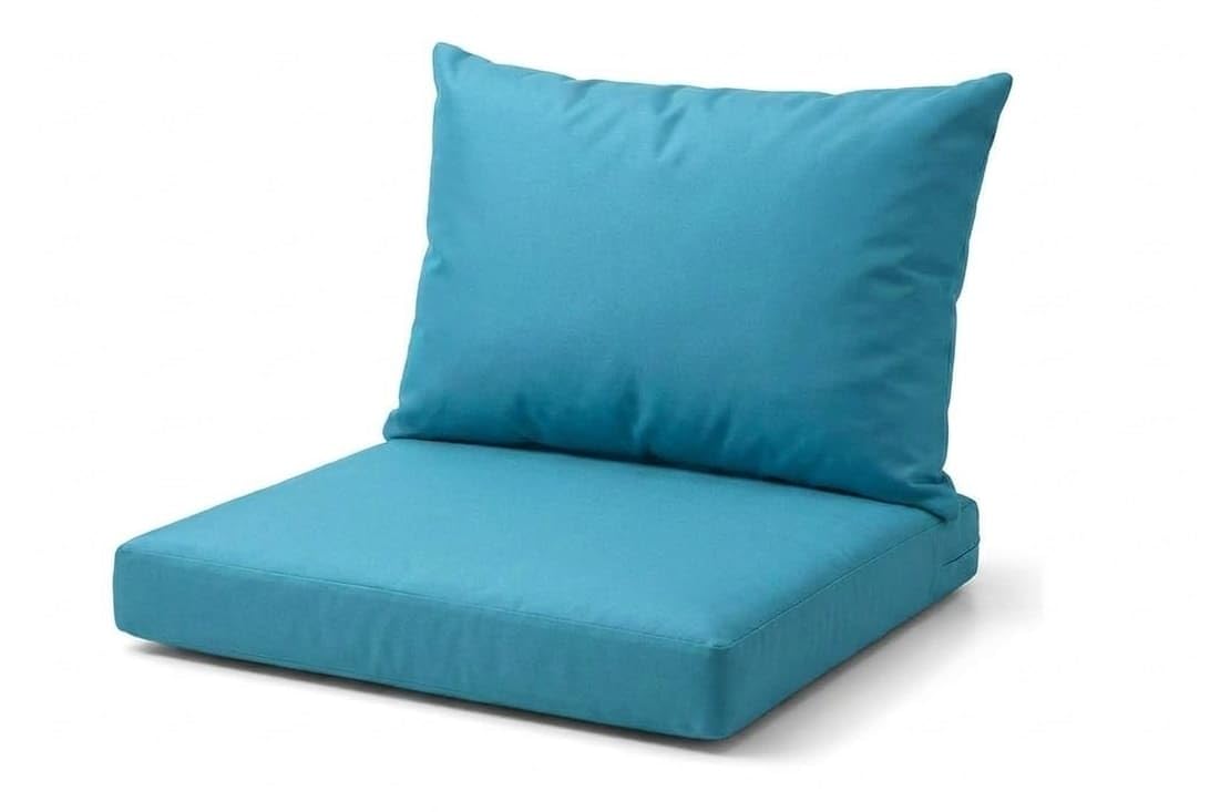 DREAMLAYER Rattan Garden Furniture Cushion Set – Outdoor Replacement Cushions for Patio Sofa & Conservatory – Water Resistant Covers (Turquoise, Back Only)