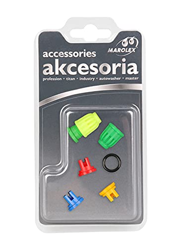 Greenstar Jeu de Buses pour Pulvérisation - 5 Buses et 1 Joint Toriques - Adaptable sur TITAN, PROFESSION et MX20 - Plastique et Caoutchouc - Vert, Jaune, Bleu, Rouge