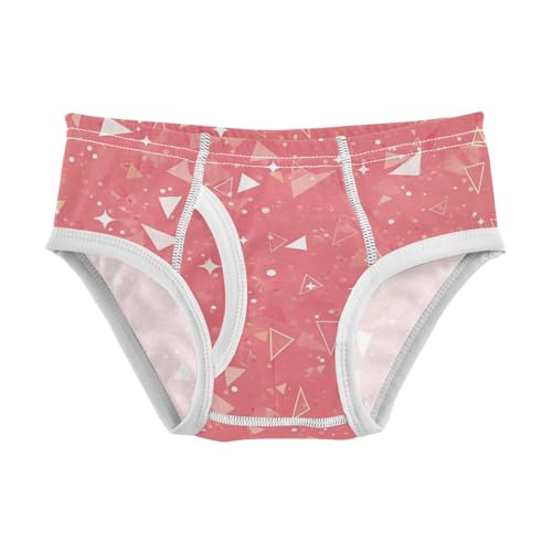 KLL Silver Glitter Pattern Shiny Sparkles Coral Toddler Boy Cotton Underwear Briefs Cute Children Panties