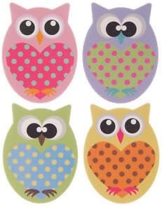 Lauren Billingham Cute Owl Emery Board Nail File (pink)