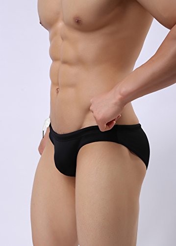Fashion Color Belt Men's Bikini Low Waist Swim Briefs 11564