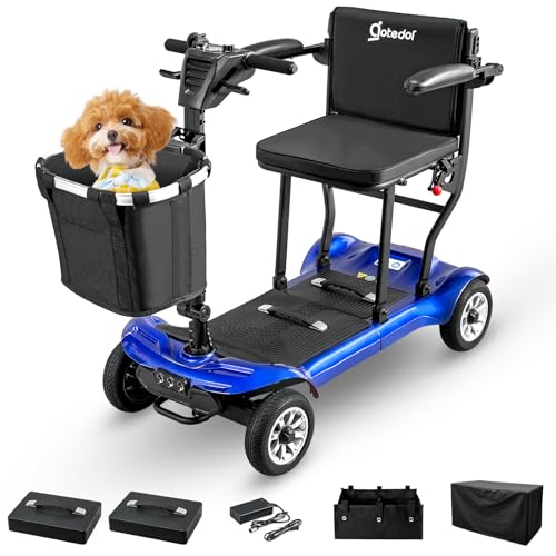 4 Wheel Mobility Scooter, Electric Mobility Scooter for Adults, Driving