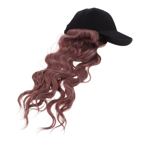 Chapeau avec cheveux intégrés pour masquer la perte de cheveux avec style