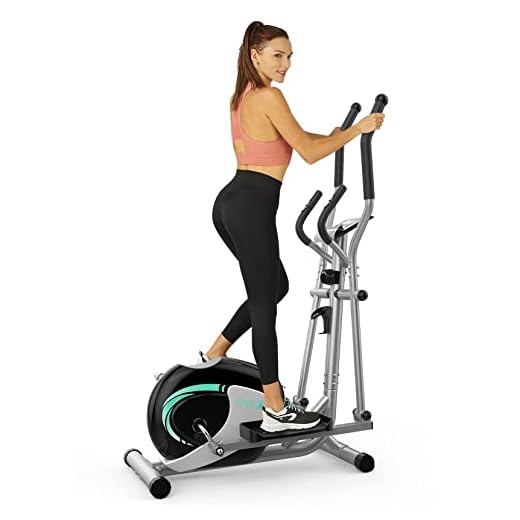 Elliptical Machine, Dripex Magnetic Elliptical Trainers (2023 New Upgraded), Fitness Cardio Cross Trainer w/ 8 Resistance Levels, 6KG Flywheel, Pulse Rate, LCD Monitor, Deivice Holder (Elliptical)