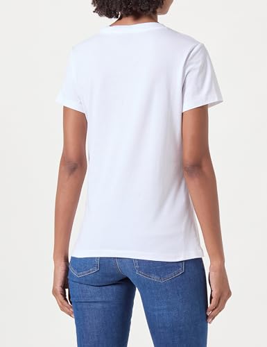 Boss Para Mulher. 50506973 T-Shirt Esogo Branca (L), Branco, Casual, AlgodãO, Manga Curta - 3