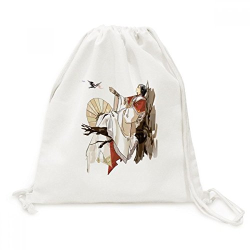 Sac à dos cordon style Chine ancienne idéal pour vos voyages et sorties en ville