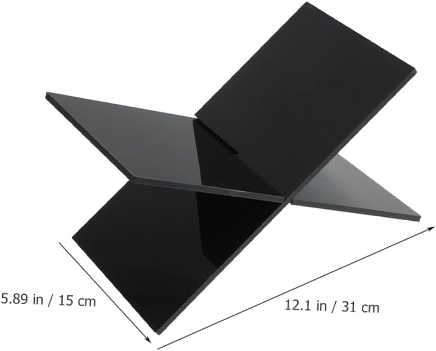 1set Acrylic Book Display Stand Kitchen Office Organizer for Magazines Textbooks for Teachers Cooks Craft Projects Strong Non-deforming Design