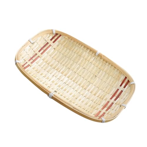 iplusmile 天然竹製スナックトレイ 小さなお盆 多機能スナック収納プレート 耐久性あり おしゃれな和風デスクトップ用 贈り物にも