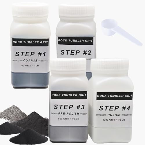 Azefun 3 lb Rock Tumbler Grit & Polish Refill Kit