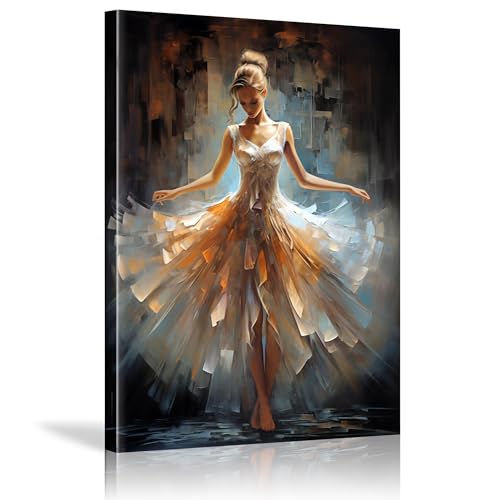 Affiche d'art mural de danseuse YAJNILUCK tableau de sœurs de ballet pour offrir ou décorer