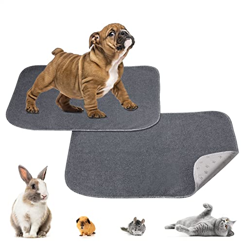 Yangbaga 2pcs 45x60cm-Tapis Educateur pour Chien Chat Hamster Lapin-Réutilisable - Alese pour Chien Lavable et Antidérapant