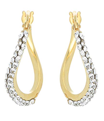 Boucles d'oreilles 2begold anti-irritation or 18 carats argent 925 ovales